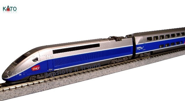 Kato LEMKE 10916 N Scale - Sncf TGV Duplex 10 Car EMU High Speed Train Pack